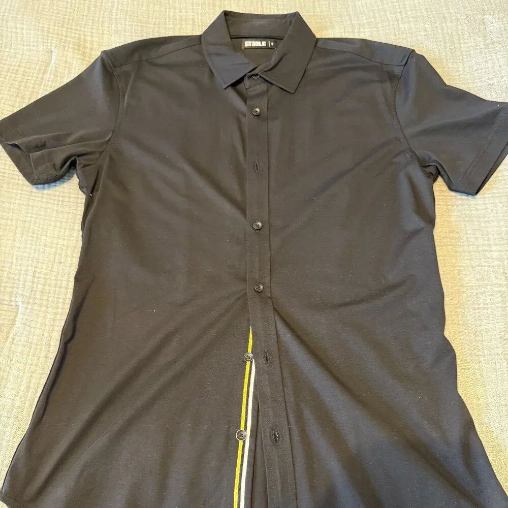 St33le short sleeve black button down - NWOT - Picture 1 of 5